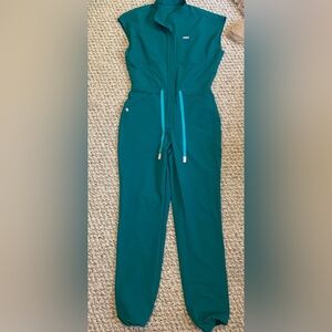 Figs scrubs jumpsuit teal